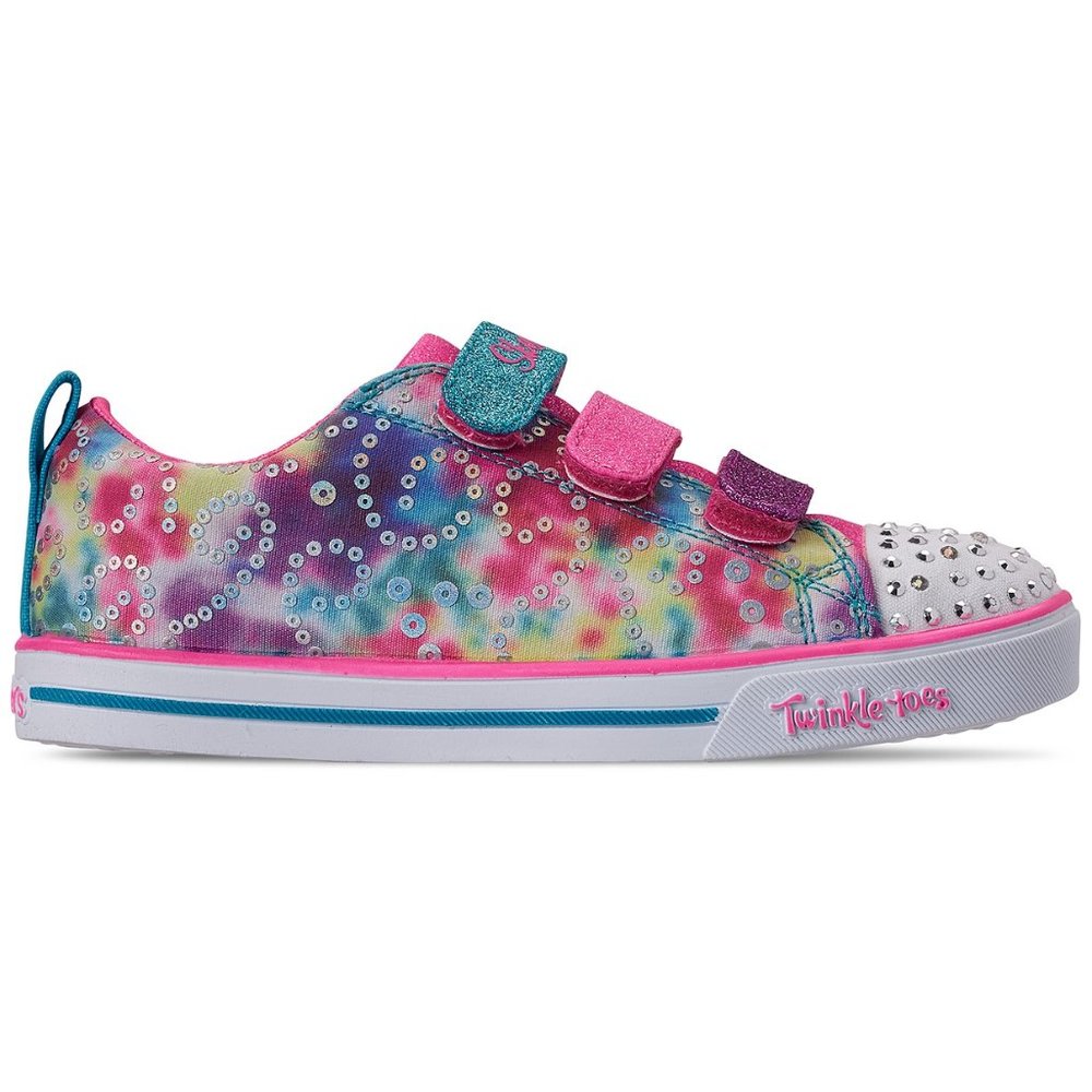 Skechers winkle Toes Rainbow Brights Casual Sneake - Picture 4 of 13